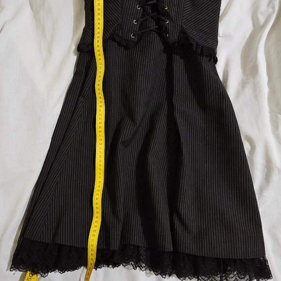 Angelic Pretty / Alice and the Pirates - Pinstripe Lace Lolita Dress - Picture 2 of 8